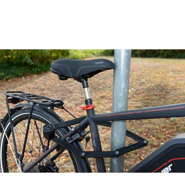 Fischer Steel Folding Bike Lock 85cm with Bike Mount