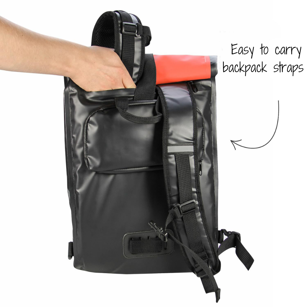 Fischer Waterproof Pannier Bag & Backpack, 23L