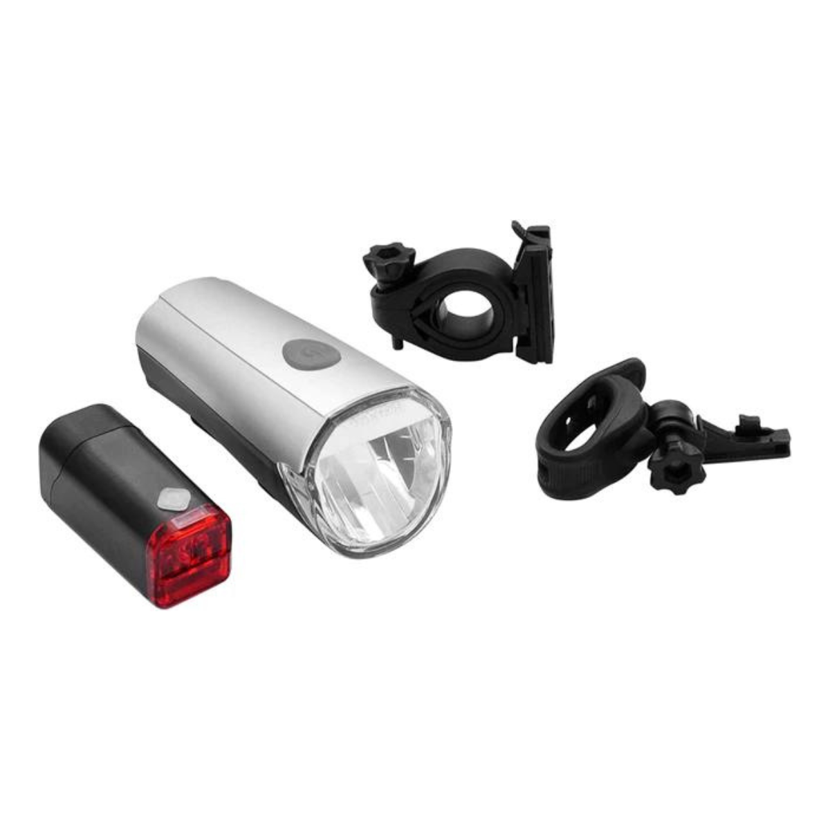 Fischer LED Front & Rear Light Set, 30/15 Lux