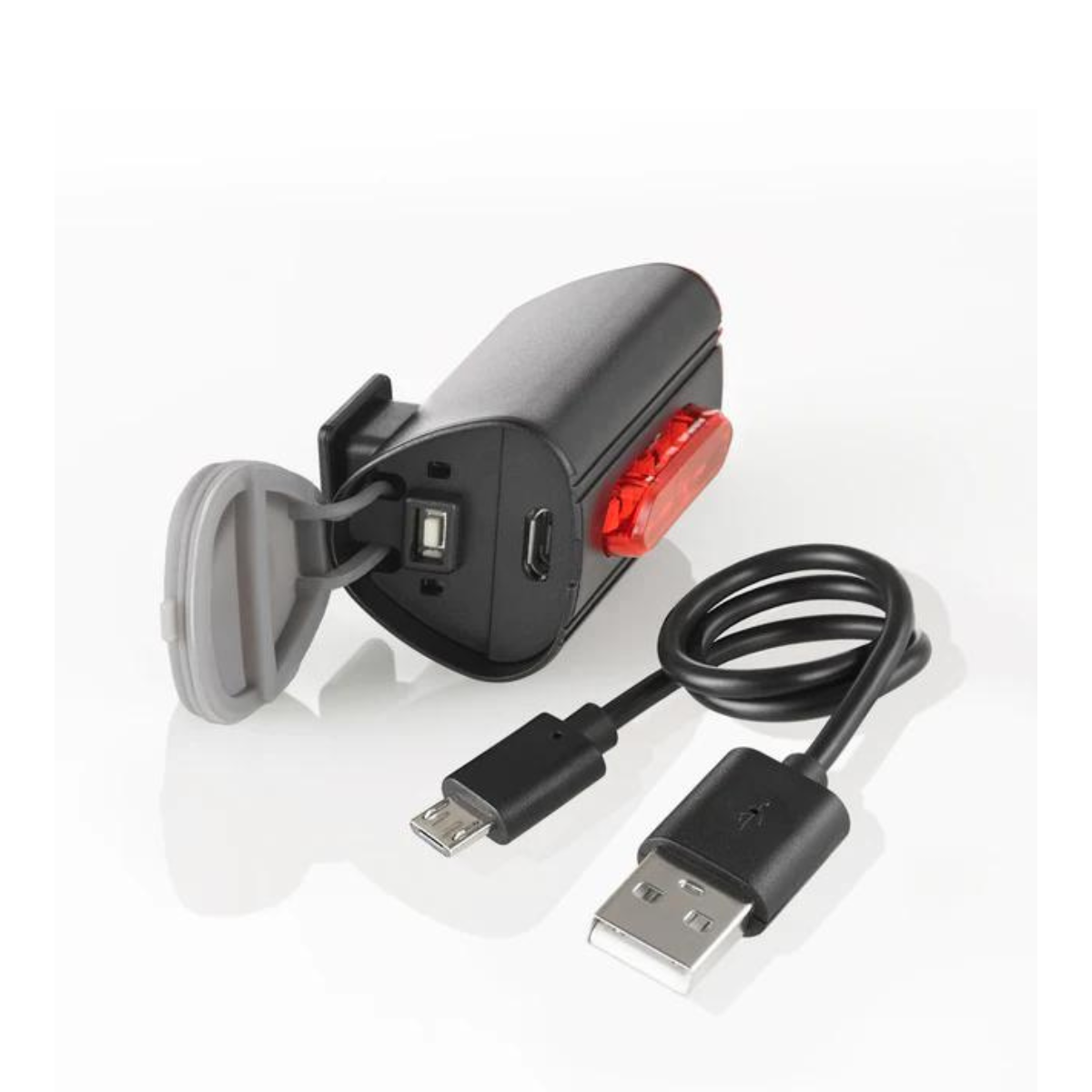 Fischer LED Front & 360° Rear Light USB Set, 30/15 Lux