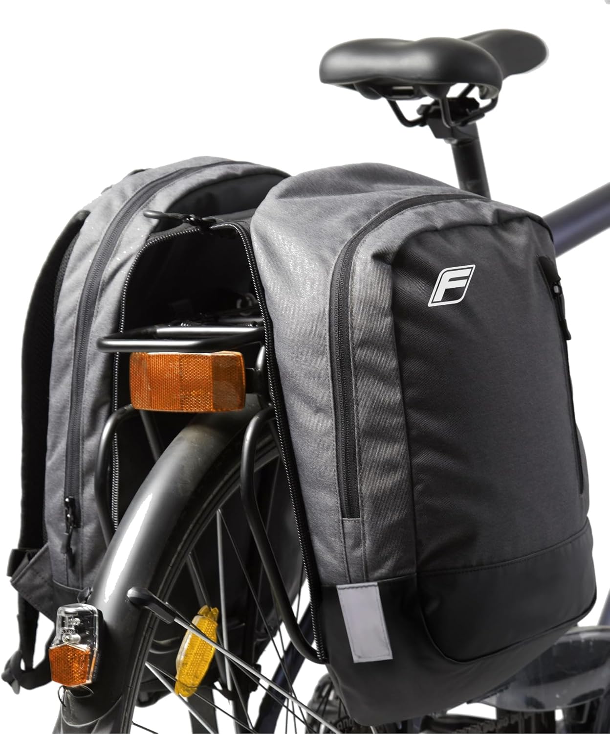 Fischer 2-in-1 Double Pannier Bag & Backpack, 25L